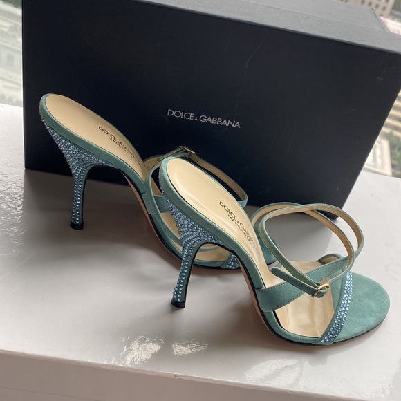 Dolce & Gabbana Swarovski Strass Stiletto Sandals Heels - 38 - Picture 5 of 7